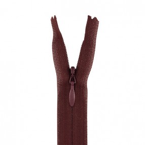 YKK INVISIBLE CLOSED END ZIP - RED WINE