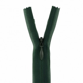 YKK INVISIBLE CLOSED END ZIP - JUNGLE GREEN