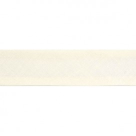 FOLDED COTTON BIAS BINDING 14MM - NATURAL READY FOR TINT
