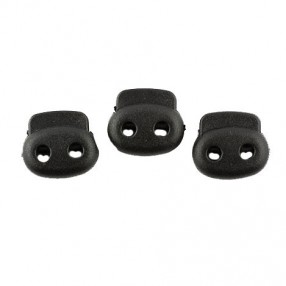 THECHNICAL CORD STOPPER DOUBLE 3,5MM - BLACK