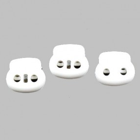 THECHNICAL CORD STOPPER DOUBLE 3,5MM - WHITE