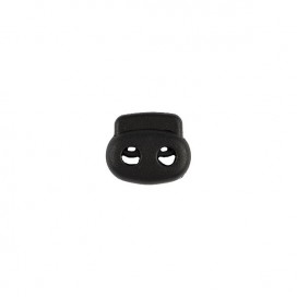 THECHNICAL CORD STOPPER DOUBLE Ø 5MM - BLACK