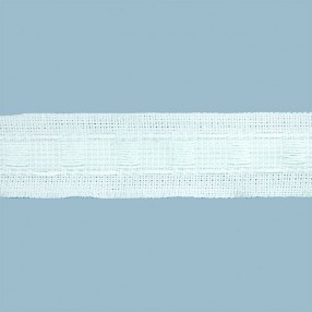 COTTON RUBREGAL PLEATING TAPES 1 POCKET - WHITE