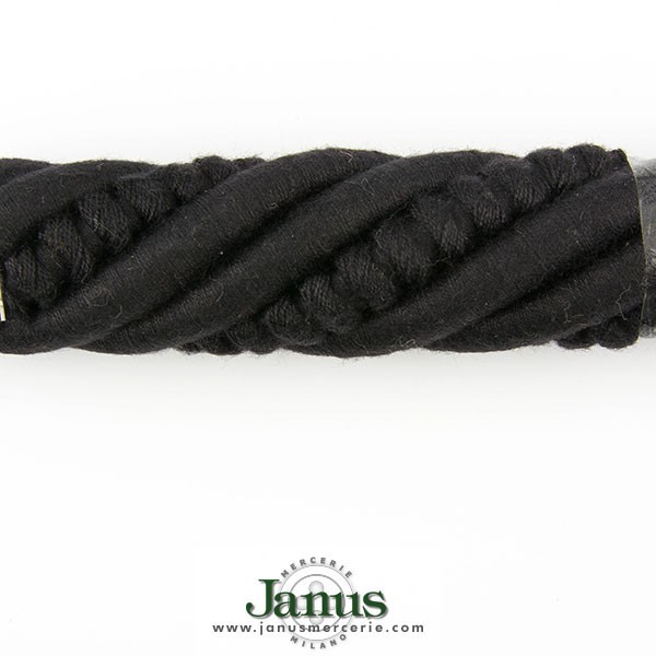 DECORATIVE HANDRAIL ROPE CORD FOR STAIRS 30MM - BLACK