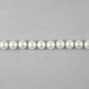 IRON-ON PEARL TRIMMING 7MM - WHITE