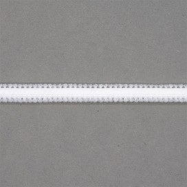 DOUBLE FRILL ELASTIC FOR UNDERWEAR - WHITE