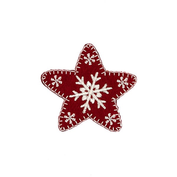 PATCH STELLA NATALE - ROSSO