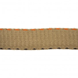 DOUBLE STITCHED RIGID WOVEN WEBBING - COOKIE