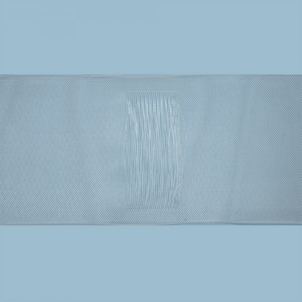 WAVE CURTAIN TAPE FOR PLEATING RODS - TRANSPARENT 