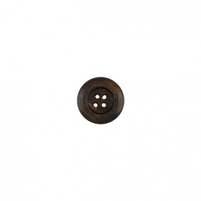 NATURAL WOOD BUTTON - BROWN