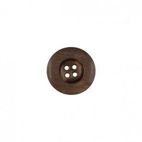 NATURAL WOOD BUTTON - BROWN
