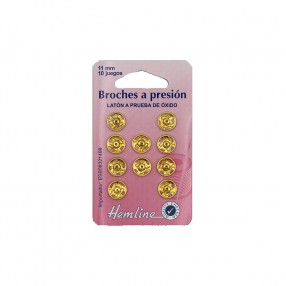 SNAP FASTENERS 11MM - GOLD