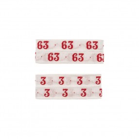 EMBROIDERED NUMBERS FOR CLOTHING FROM 0 TO 99 - RED