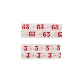 EMBROIDERED NUMBERS FOR CLOTHING FROM 0 TO 99 - RED