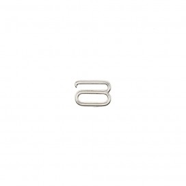 METAL HOOK FOR STRAPS 10MM - SILVER