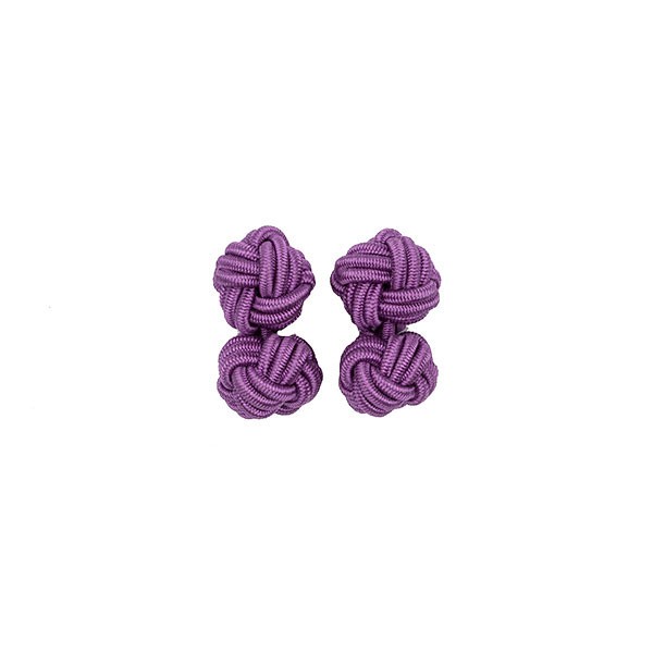 HAND-BRAIDED KNOT CUFFLINKS - BUNCH OF GRAPES