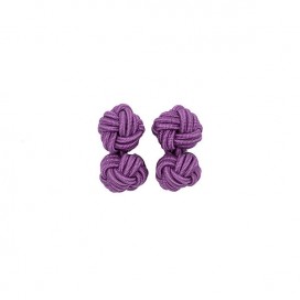 HAND-BRAIDED KNOT CUFFLINKS - BUNCH OF GRAPES