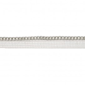 TRIMMING CHAIN 10MM - WHITE SILVER