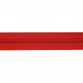 CONTINUOUS CHAIN ZIP 4MM - RED