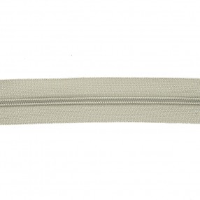 CONTINUOUS CHAIN ZIP 4MM - LIGHT GREY