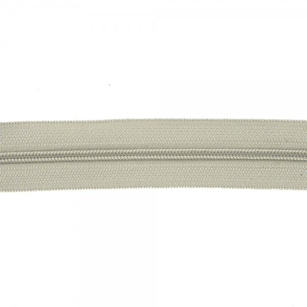 CONTINUOUS CHAIN ZIP 4MM - LIGHT GREY