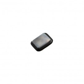 SHELL BUTTON WITH SHANK - GREY