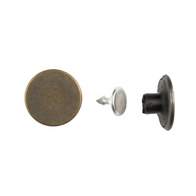 JEAN BUTTON WITH TACK 27MM - ANTIQUE BRASS