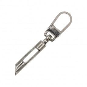 ZIP PULLER PERFORATED BAR - SILVER