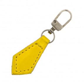 ZIP PULLER FAUX LEATHER - NIKEL YELLOW