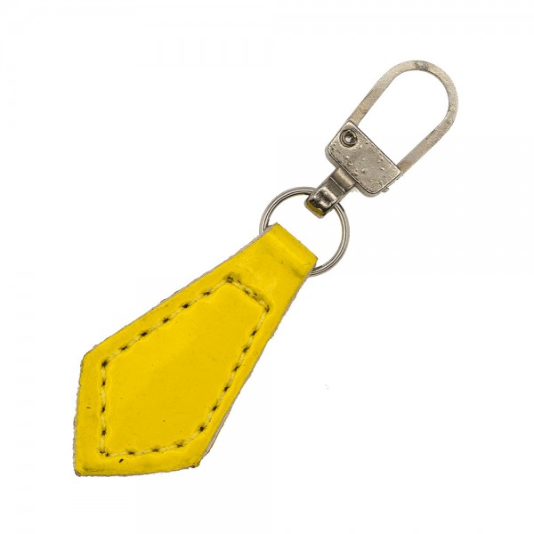 ZIP PULLER FAUX LEATHER - NIKEL YELLOW