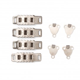 SKIRT AND TROUSER HOOKS AND BARS 4MM - SILVER
