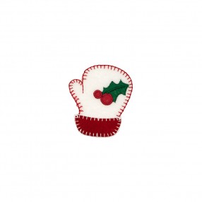 PATCH GUANTO NATALE - BIANCO-ROSSO