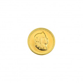 STERLING METAL SHANK BUTTON - GOLD