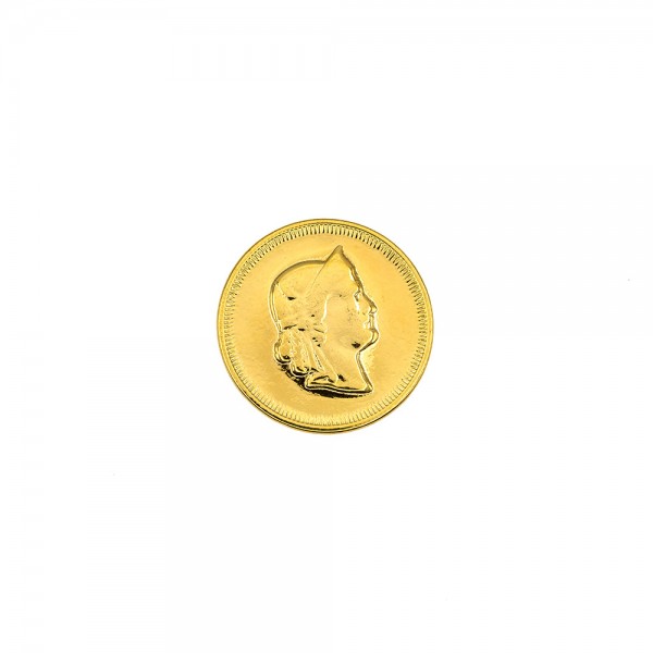 STERLING METAL SHANK BUTTON - GOLD
