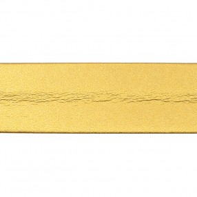 FAUX LEATHER BIAS BINDING 25MM - GOLD