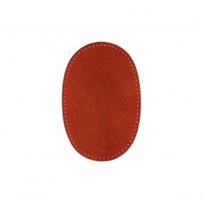 PATCHES SUADE LEATHER SEW-ON - TOMATO RED