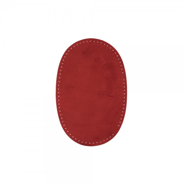 PATCHES SUADE LEATHER SEW-ON - CARDINAL RED