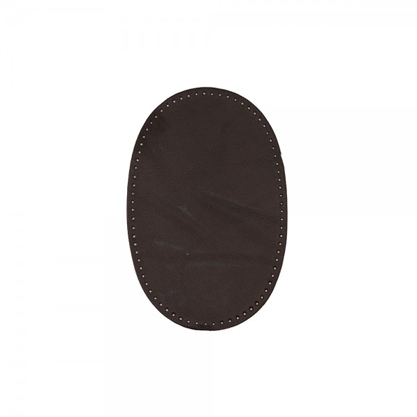 PATCHES NAPPA LEATHER SEW-ON - DARK BROWN
