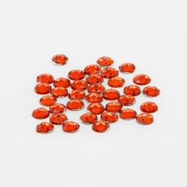 ROUND SEW-ON ACRYLIC STONE 10MM - RED