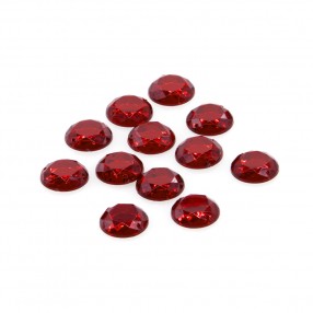 ROUND SEW-ON ACRYLIC STONE 18MM - RED
