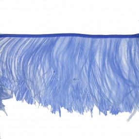 OSTRICH FEATHER FRINGE 150MM - SKY-BLUE