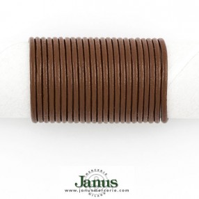 NATURAL LEATHER CORD - LIGHT BROWN