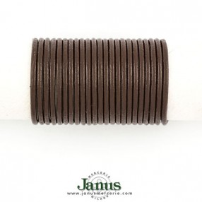 NATURAL LEATHER CORD - BROWN
