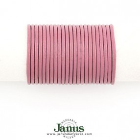 NATURAL LEATHER CORD - DUSTY PINK