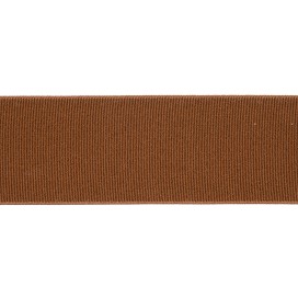 SOFT ELASTIC RIBBON 38MM - LEATHER BROWN