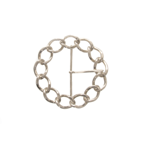 ROUND CHAIN METAL BUCKLE 45MM - SILVER