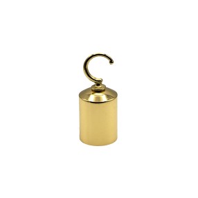 END CAP WITH HOOK FOR ROPE - GOLD