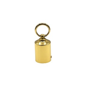 END CAP WITH RING FOR ROPE - GOLD