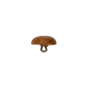 WOVEN LEATHER SHANK BUTTON - HONEY