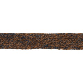 KNITTED ACRYLIC BRAID - COPPER BLUE MIX